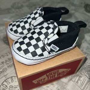 VANS INFANT SLIP-ON V CRIB CHECKER SHOE